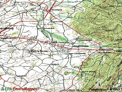 Fayetteville topographic map