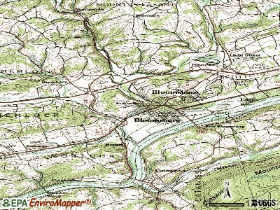 Fernville topographic map