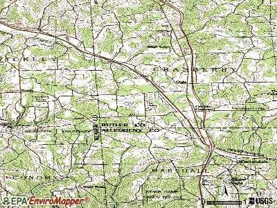 Fernway topographic map