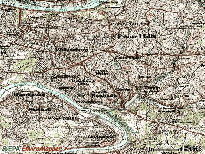 Forest Hills topographic map