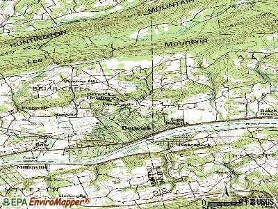 Foundryville topographic map
