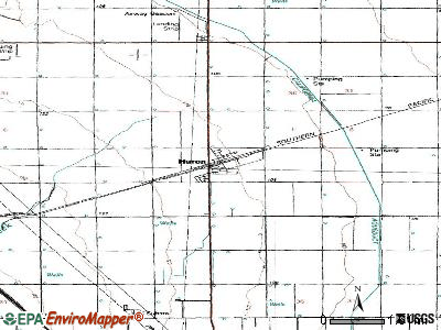 Huron topographic map