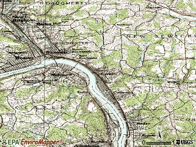 Freedom topographic map
