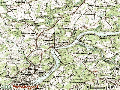 Freeport topographic map