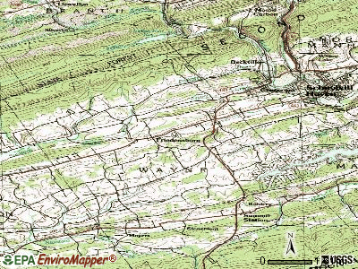 Friedensburg topographic map