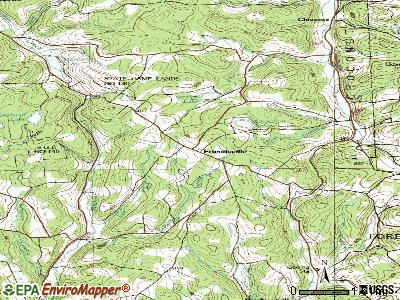 Friendsville topographic map