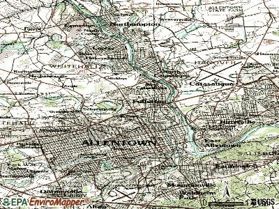 Fullerton topographic map