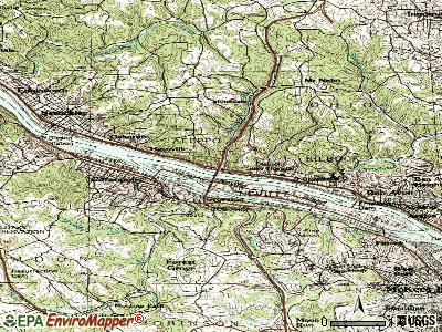 Glenfield topographic map