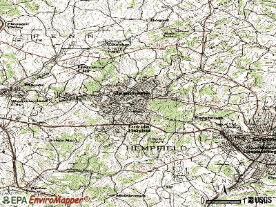 Grapeville topographic map
