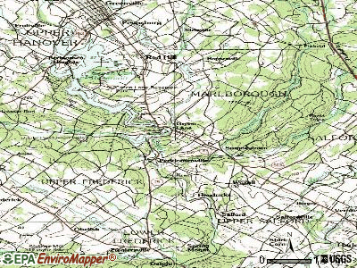 Green Lane topographic map