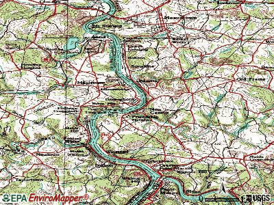 Greensboro topographic map