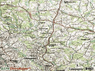Hampton Township topographic map