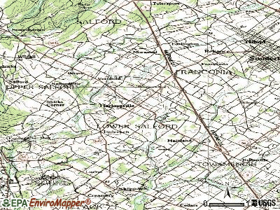 Harleysville topographic map