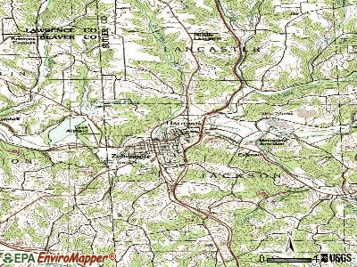 Harmony topographic map