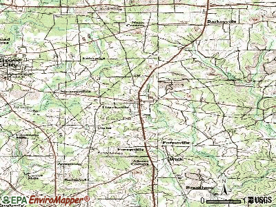 Harrisville topographic map