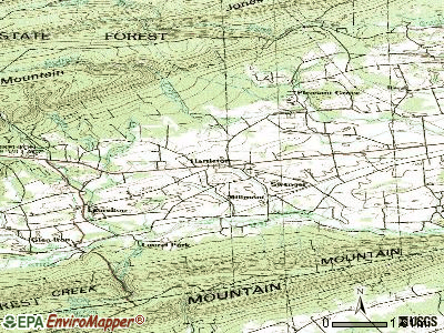 Hartleton topographic map