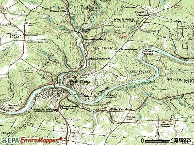 Hasson Heights topographic map