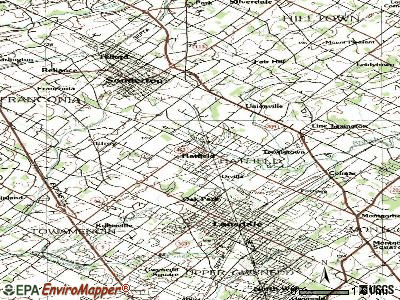 Hatfield topographic map