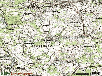 Herminie topographic map