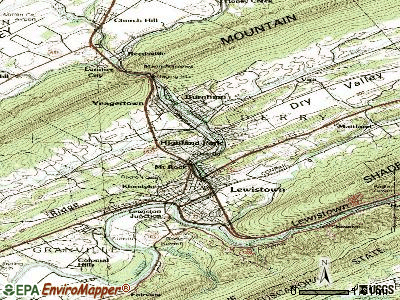 Highland Park topographic map
