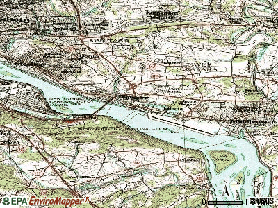 Highspire topographic map