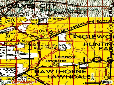 Inglewood topographic map