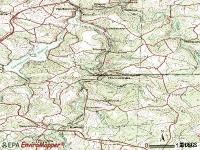 Hooversville topographic map