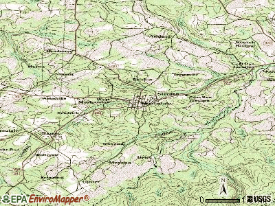 Houtzdale topographic map