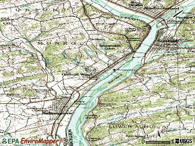 Hummels Wharf topographic map