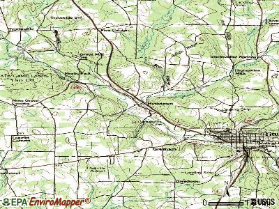 Hydetown topographic map