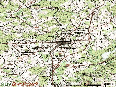 Indiana topographic map