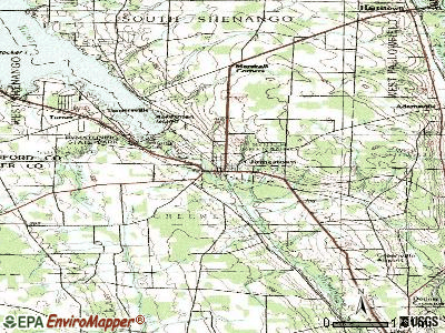 Jamestown topographic map