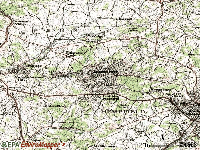 Jeannette topographic map