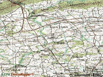 Jonestown topographic map