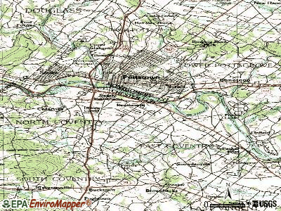 Kenilworth topographic map