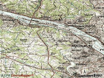 Kennedy Township topographic map
