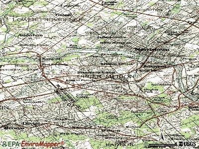 King of Prussia topographic map