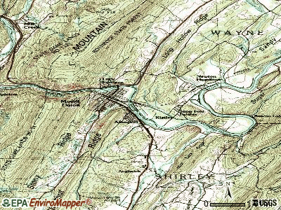 Kistler topographic map