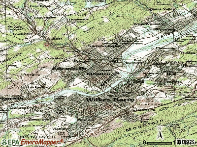 Knoxville topographic map