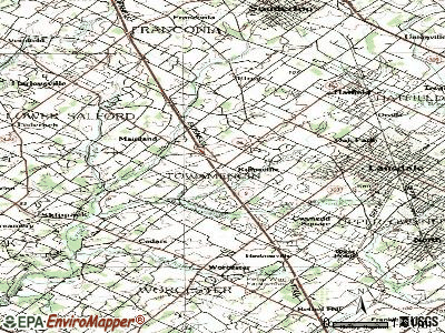 Kulpsville topographic map