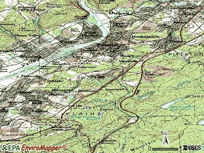 Laflin topographic map