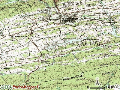 Lake Wynonah topographic map