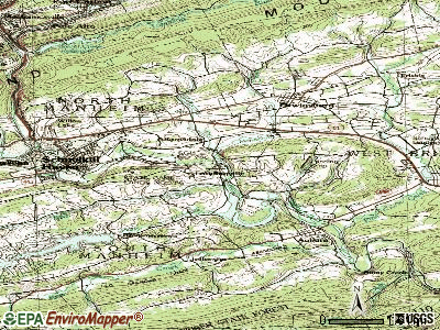 Landingville topographic map