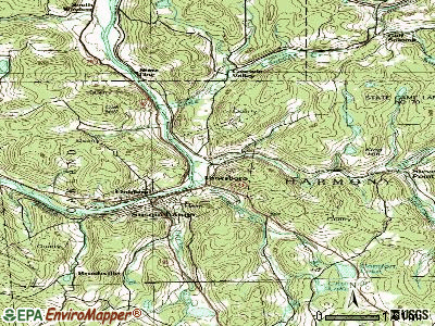 Lanesboro topographic map