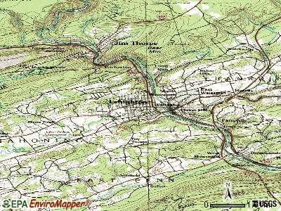 Lehighton topographic map