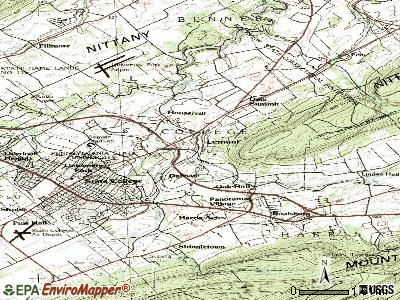 Lemont topographic map