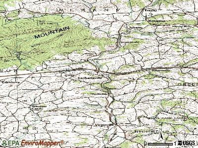 Lenhartsville topographic map