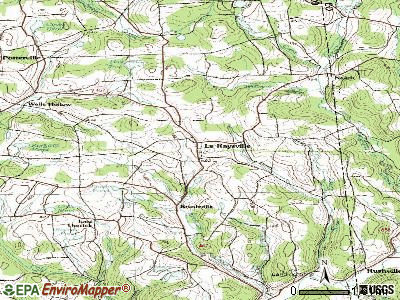 Le Raysville topographic map