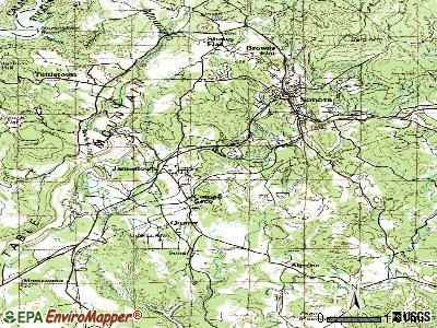 Jamestown topographic map