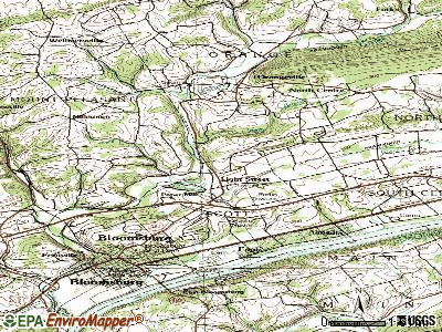Lightstreet topographic map